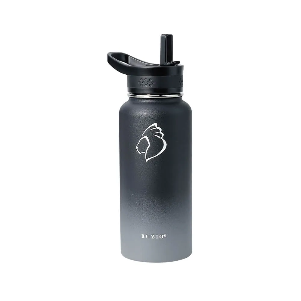 Stainless Steel Water Bottle with 3 Lid | Shadow | 32oz