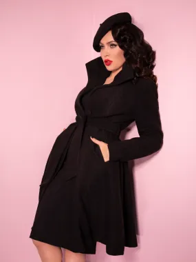 Starlet Swing Coat in Black - Vixen by Micheline Pitt