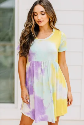 Stop Time Mint Green Tie Dye Babydoll Dress