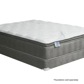 STORMIN White/Gray 13" Euro Pillow Top Mattress, E.King