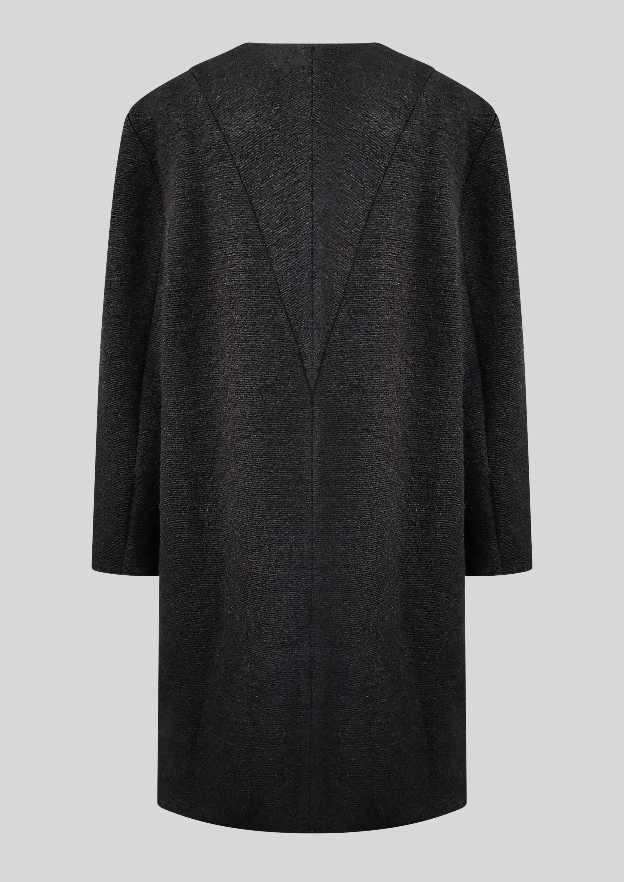 SWEATER/DRESS SIDE ZIP - WOOL BLEND black