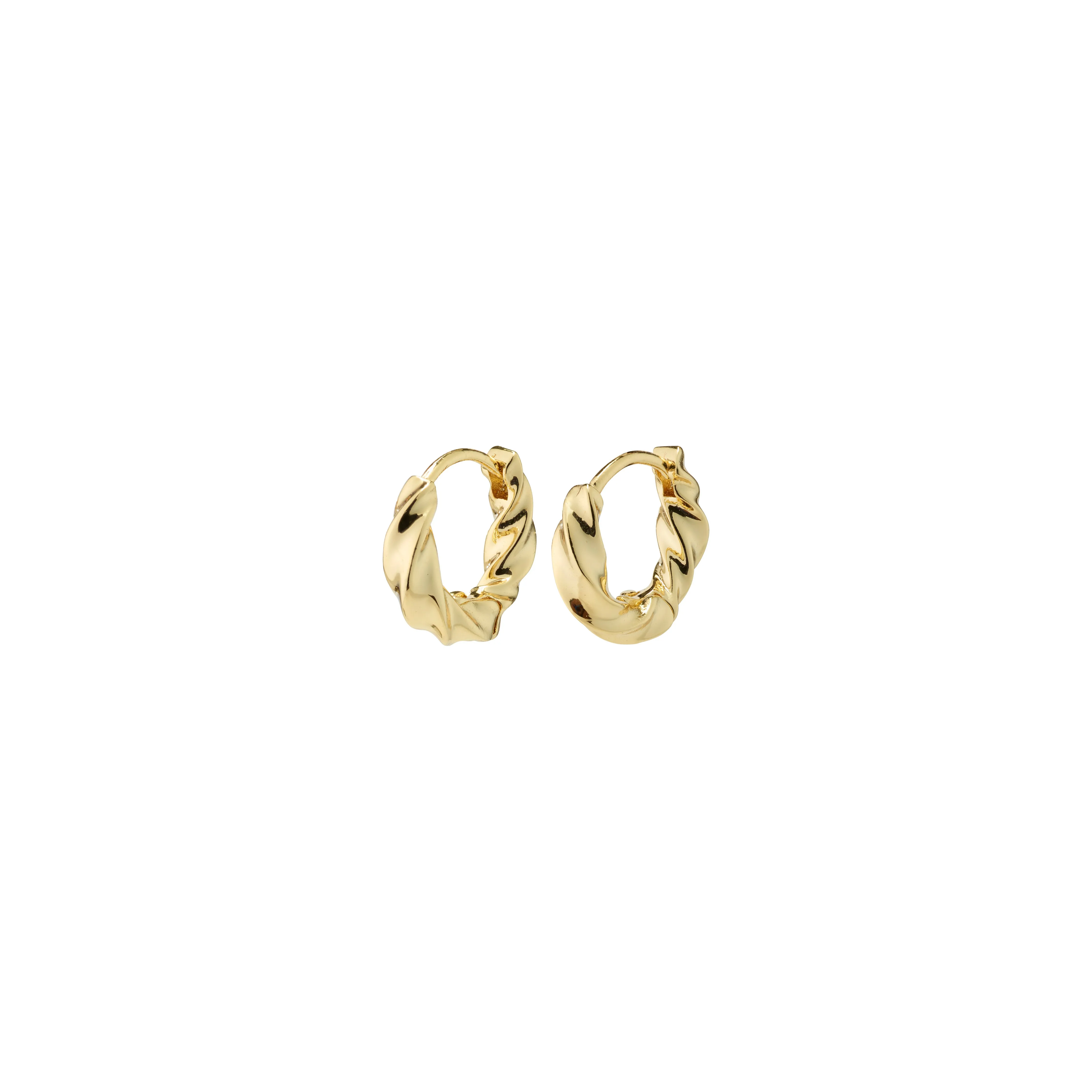 TAFFY small swirl hoop earrings gold-plated