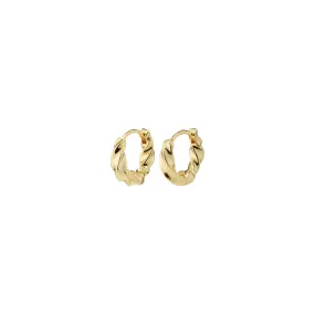 TAFFY small swirl hoop earrings gold-plated