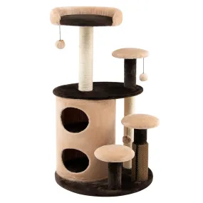 Tangkula Cat Tree for Indoor Cats, 40 Inch Multi-Level Cat Tower with Scratching Posts