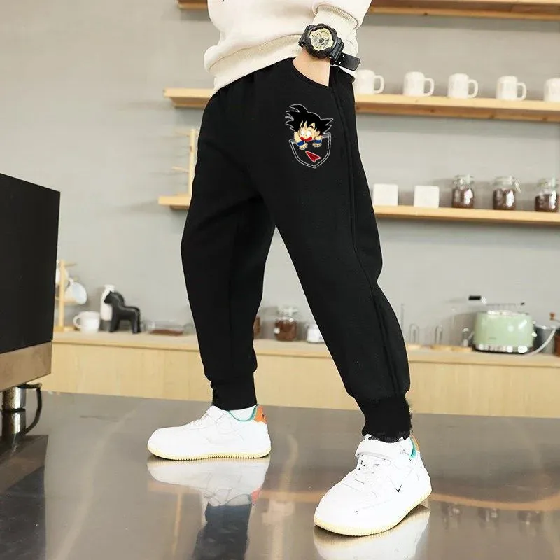 Teenage Sweatpant For Unisex Kids Casual School Sport Pants Cotton Funny Battery Trousers Boy Spring Loose Jogger Pant