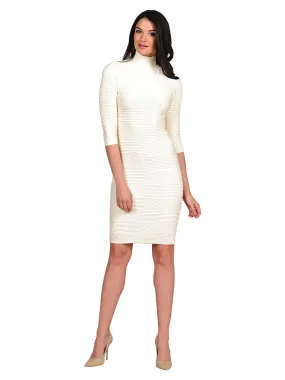 Textured Mock Neck Dress (16DMN)