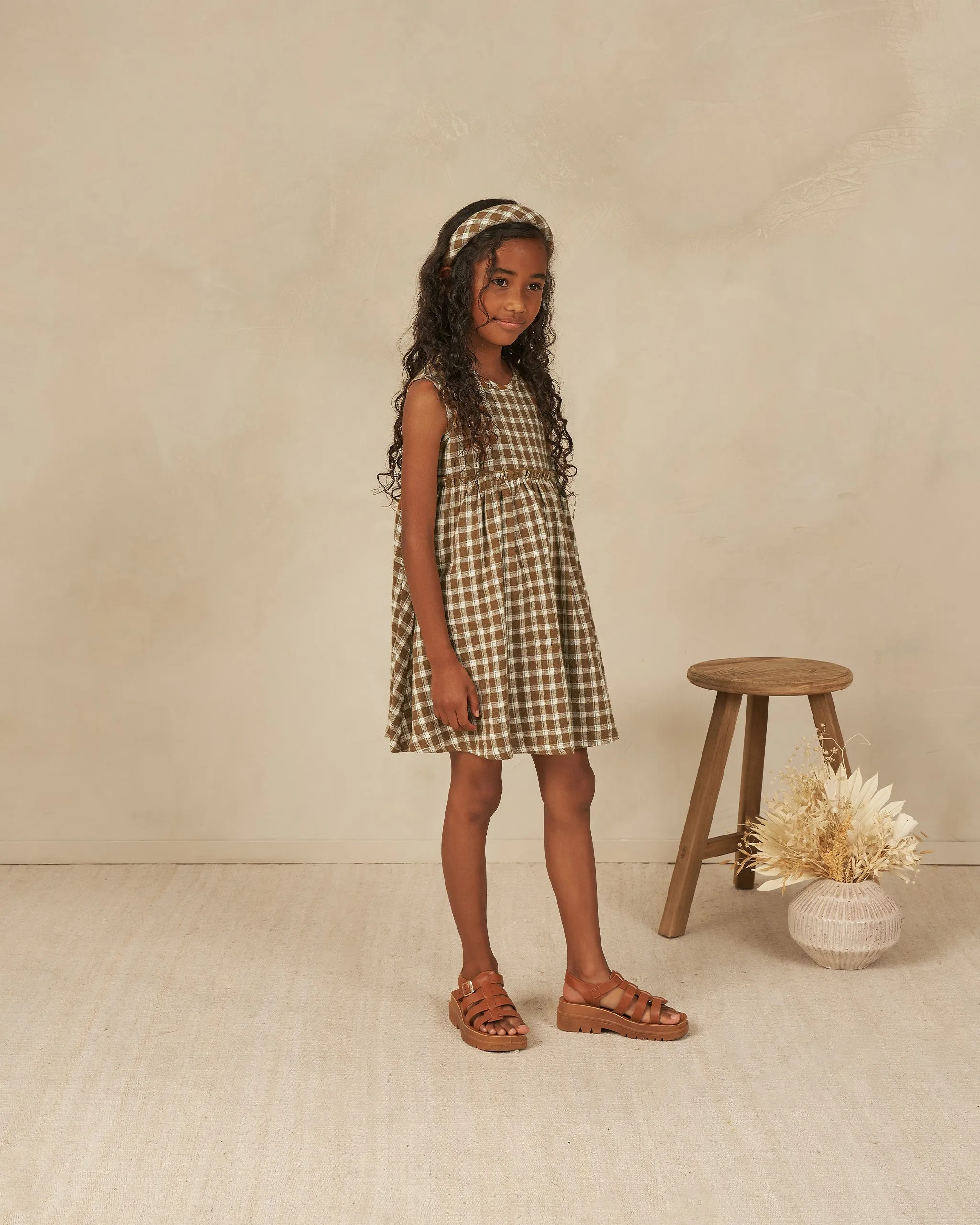 The Harper Dress by Rylee   Cru - Saddle Plaid - BABY