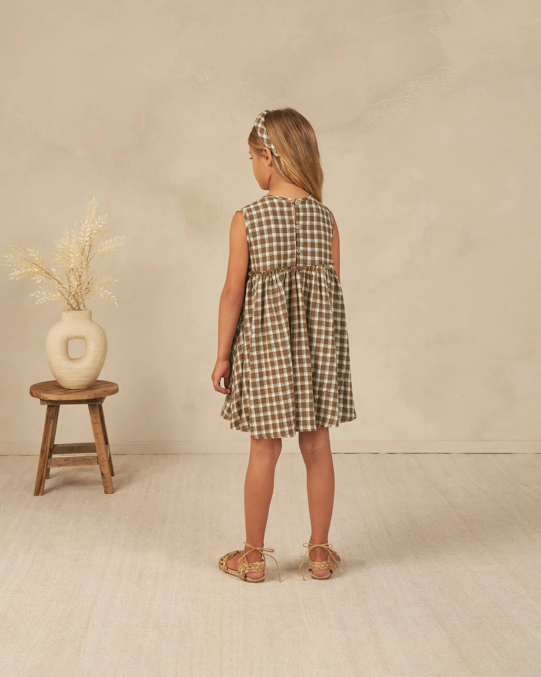 The Harper Dress by Rylee   Cru - Saddle Plaid - BABY