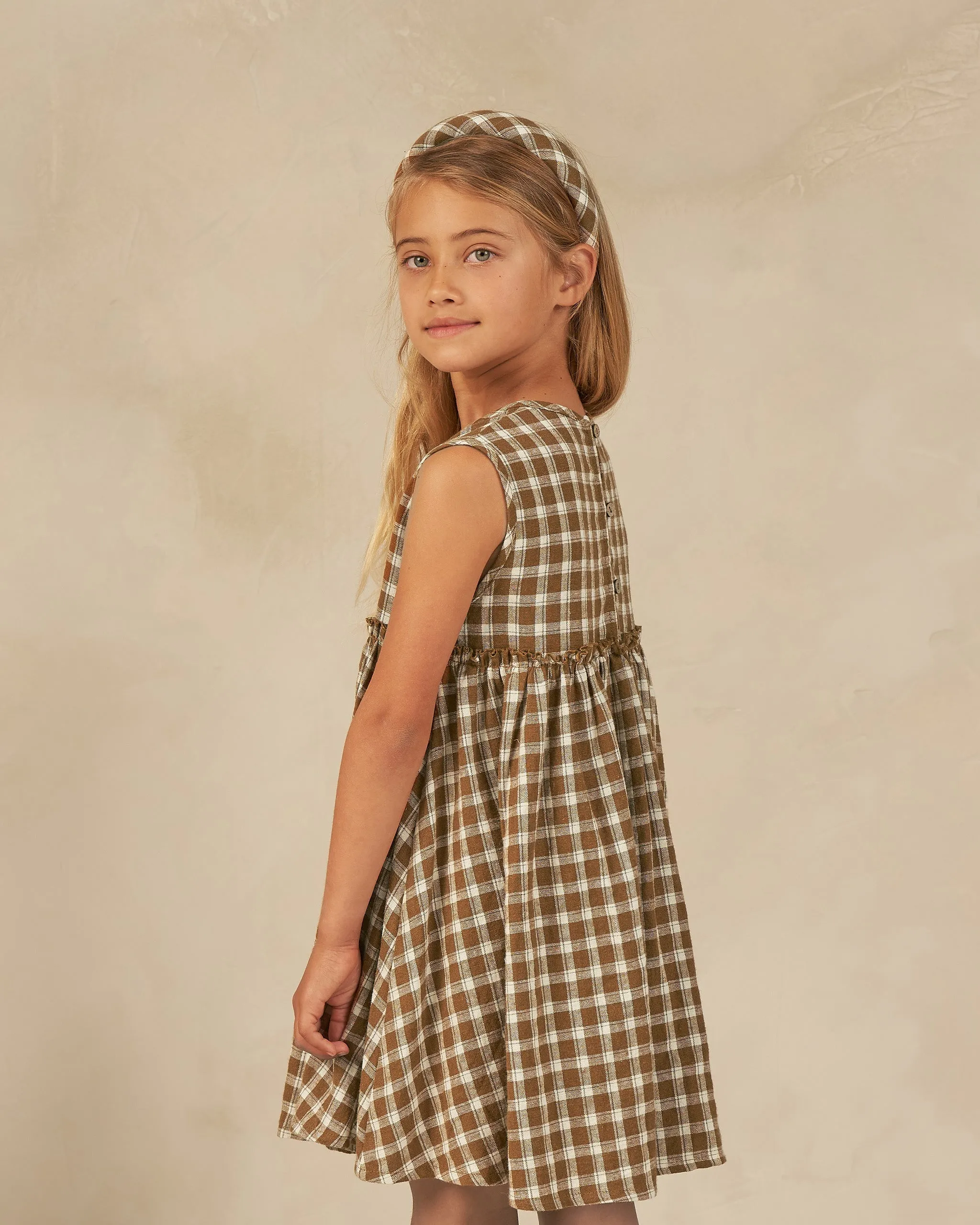 The Harper Dress by Rylee   Cru - Saddle Plaid - BABY