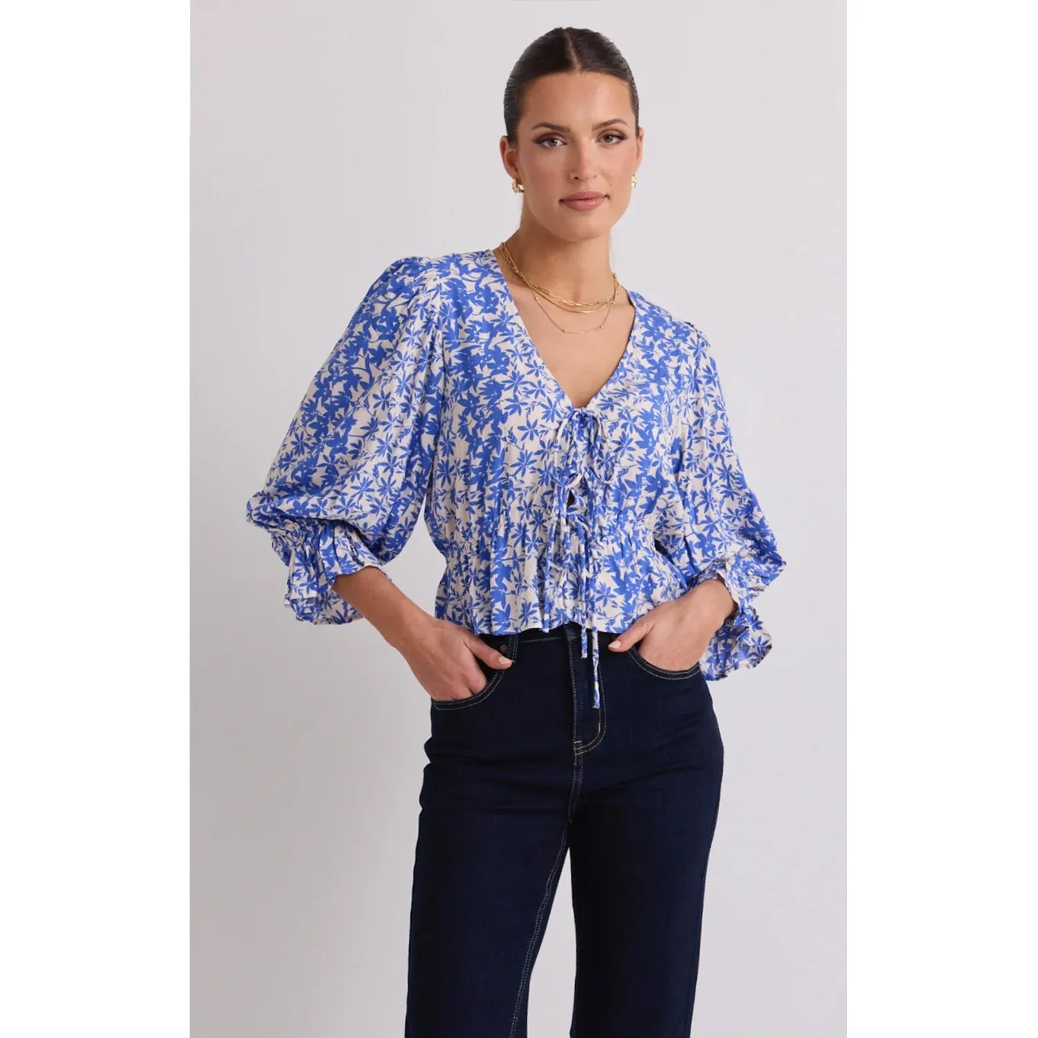 Top Liberation - Blue Floral