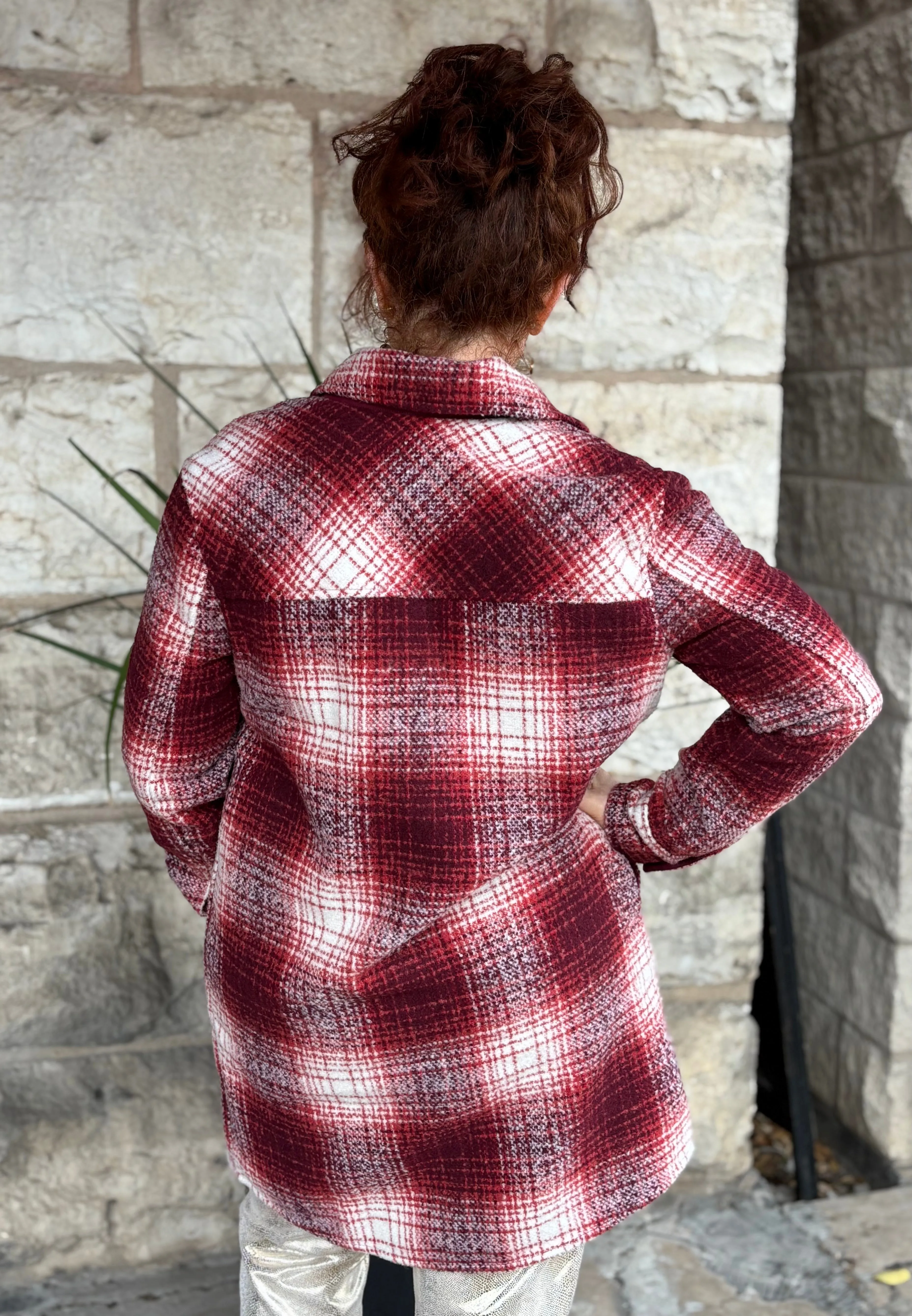 TRIBAL - Red Plaid Jacket