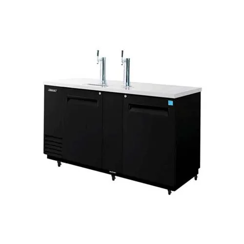 Turbo Air (TBD-3SB-N) 70" Wide Direct Draw Draft Beer Dispenser / Keg Cooler featuring Two Solid Doors