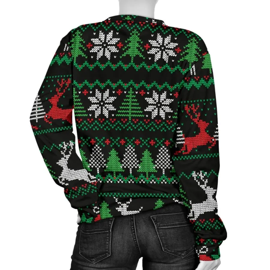 Ugly Christmas Sweater Mens Womens Red Green Black|Christmas Gift