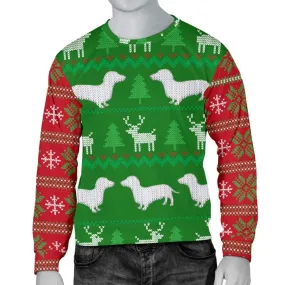 Ugly Christmas Sweater Mens Womens With Dachshund Dogs|Christmas Gift