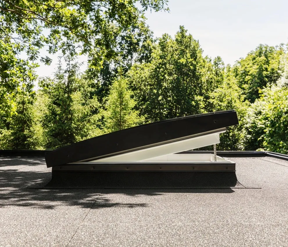 VELUX CVU 080080 1093 INTEGRA® Electric Curved Glass Rooflight Package 80 x 80 cm (Including CVU Triple Glazed Base & ISU Curved Glass Top Cover)