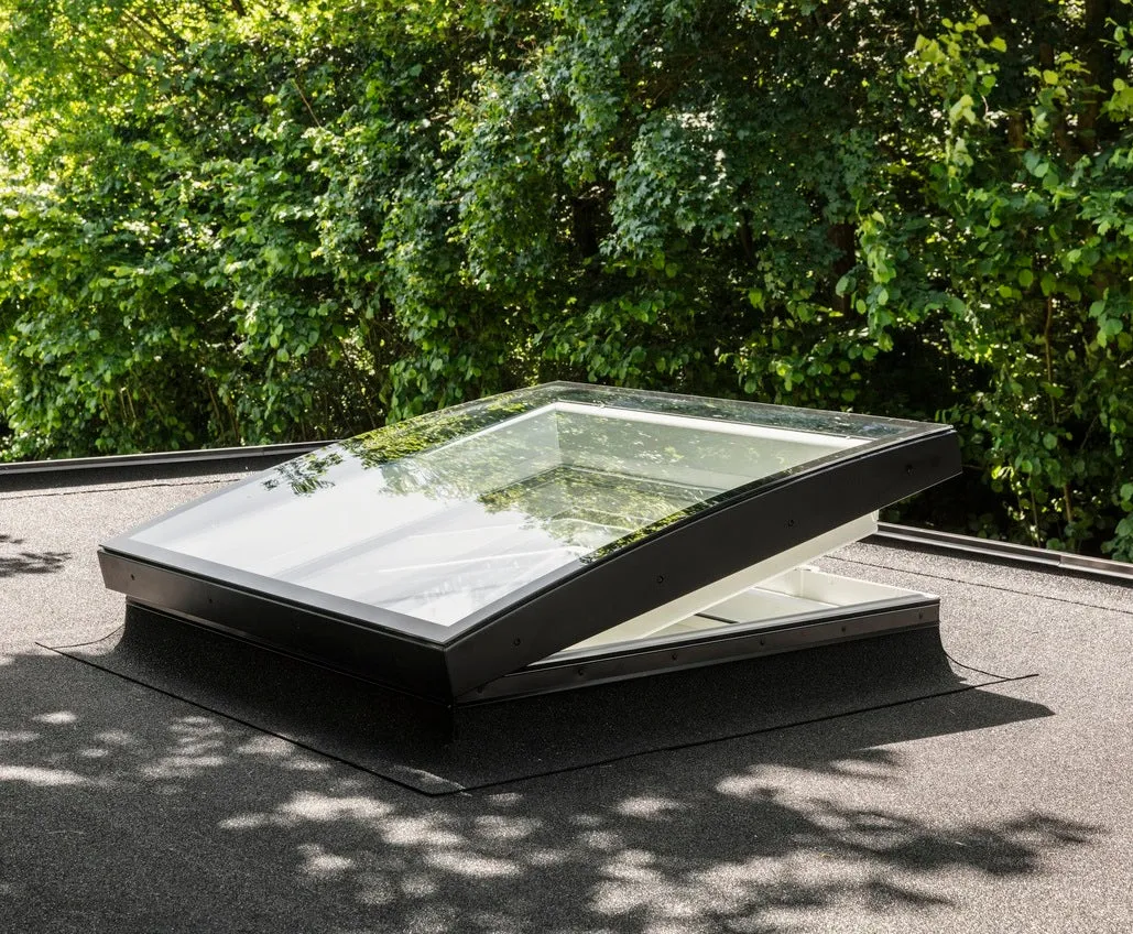 VELUX CVU 150080 1093 INTEGRA® Electric Curved Glass Rooflight Package 150 x 80cm (Including CVU Triple Glazed Base & ISU Curved Glass Top Cover)