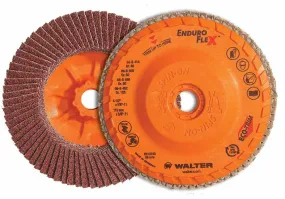 Walter 06B458 ENDURO-FLEX™ 4-1/2"x5/8"-11 Thread Flap Disc 80GR (Package of 10)