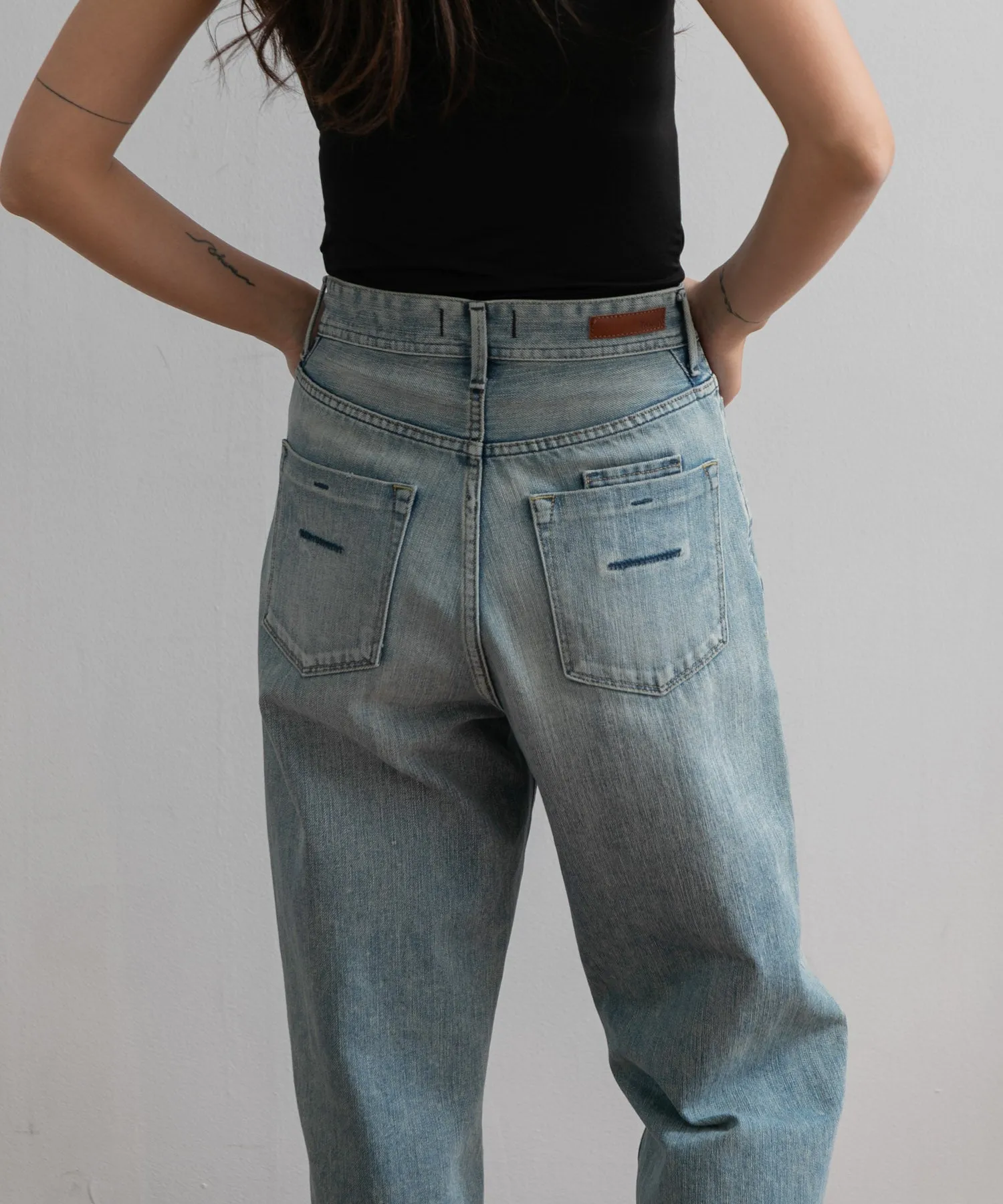 【WOMEN】YANUK ボーイズストレート LEA  TVS Trick Denim