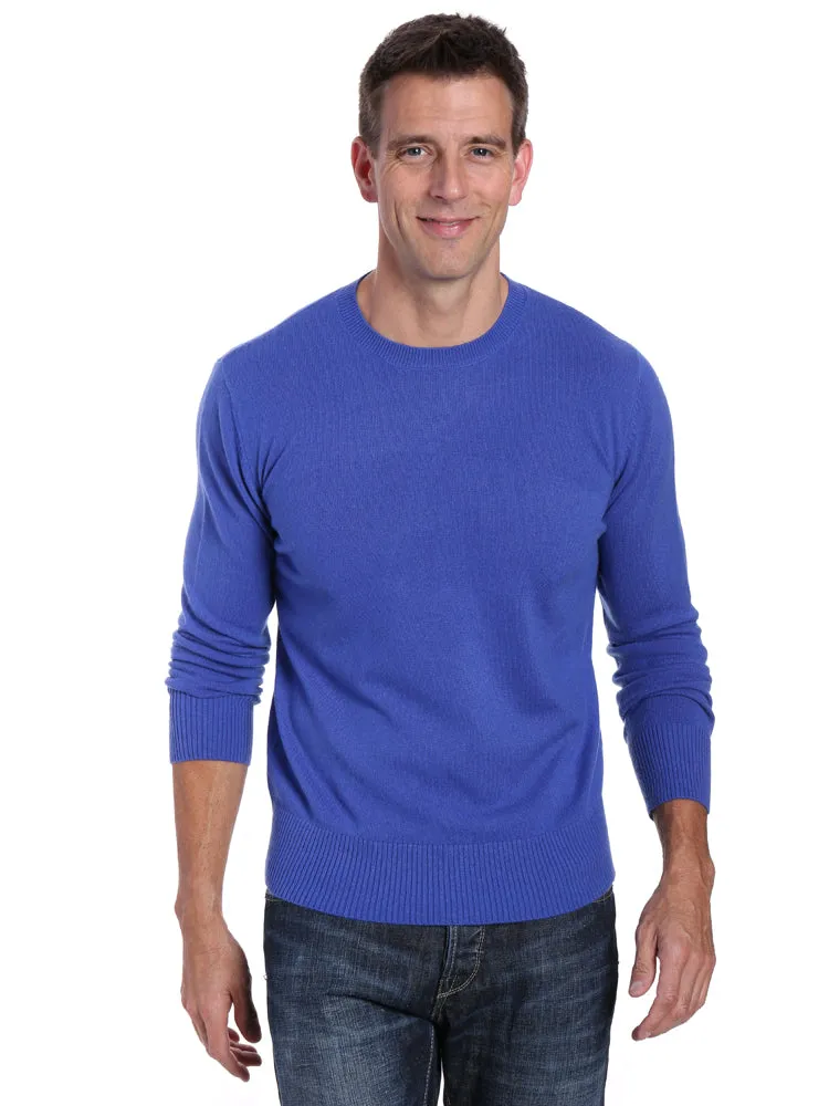 Zainuno Moizni Men's 100% Cashmere Crew Neck Pullover Sweater