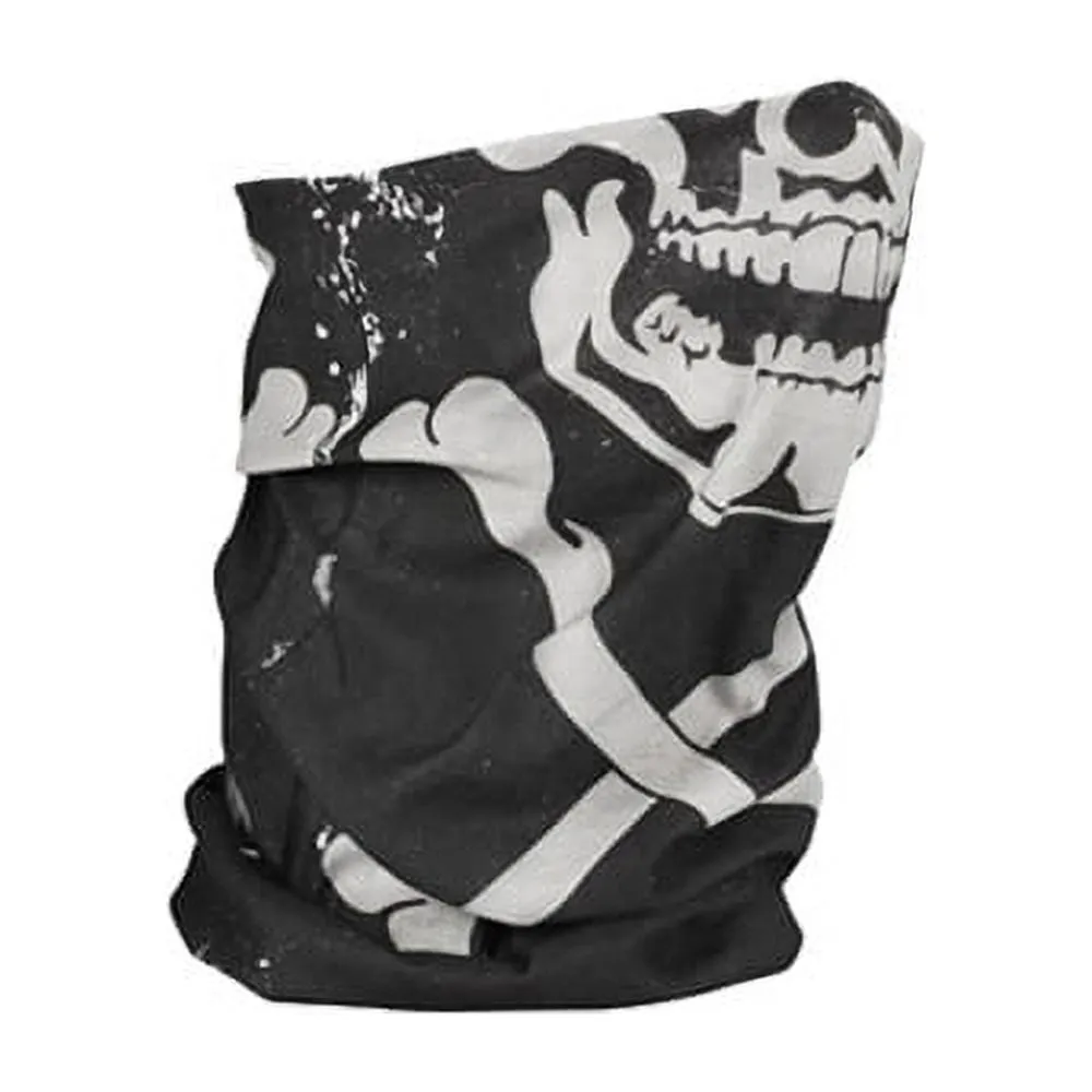 ZanHeadgear TF227 Motley Tube Fleece Lined Skull Xbones